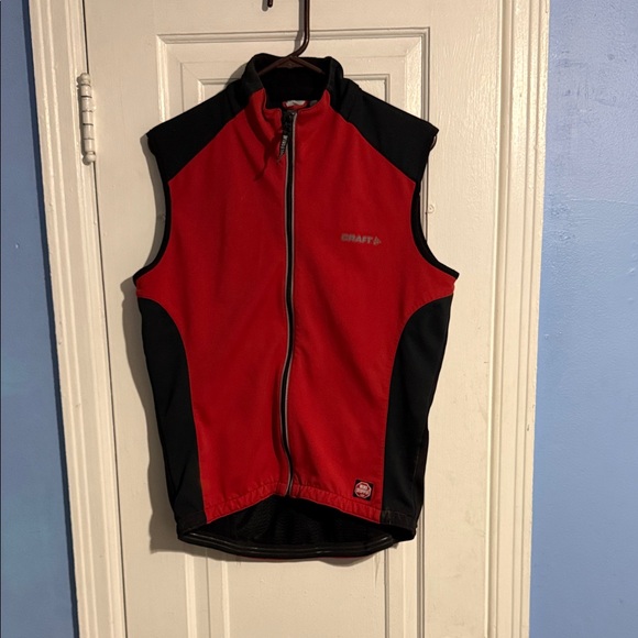 Craft Other - Craft Windstopper Bold Red and Black Cycling Vest